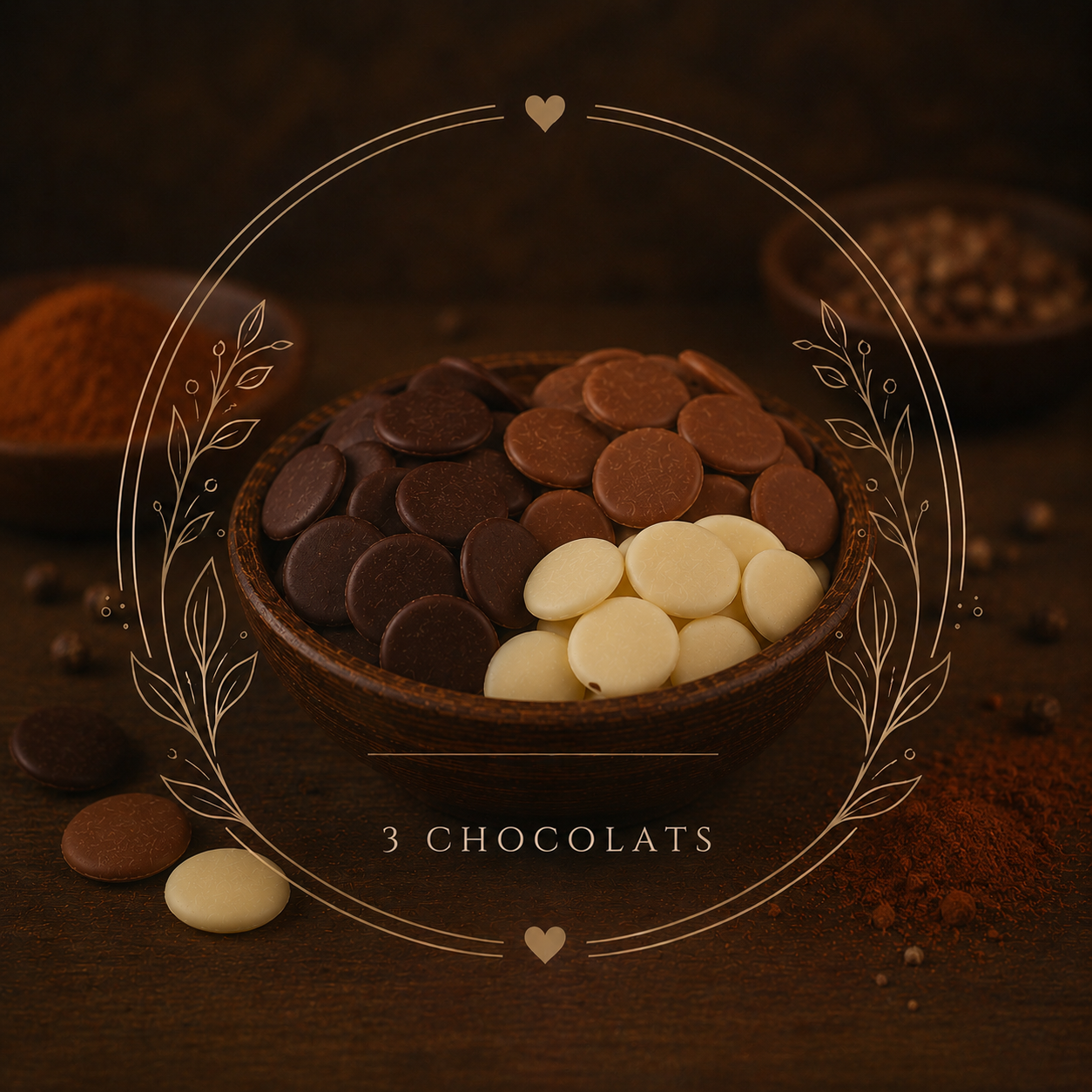 Coffret découverte - Les trois chocolats 300g Pistoles